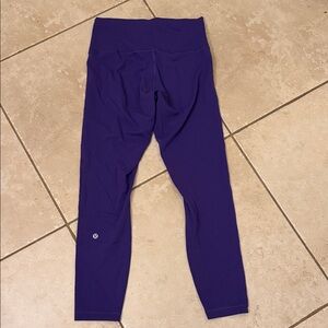 Lululemon Athletica purple wunder under train leggings size 8